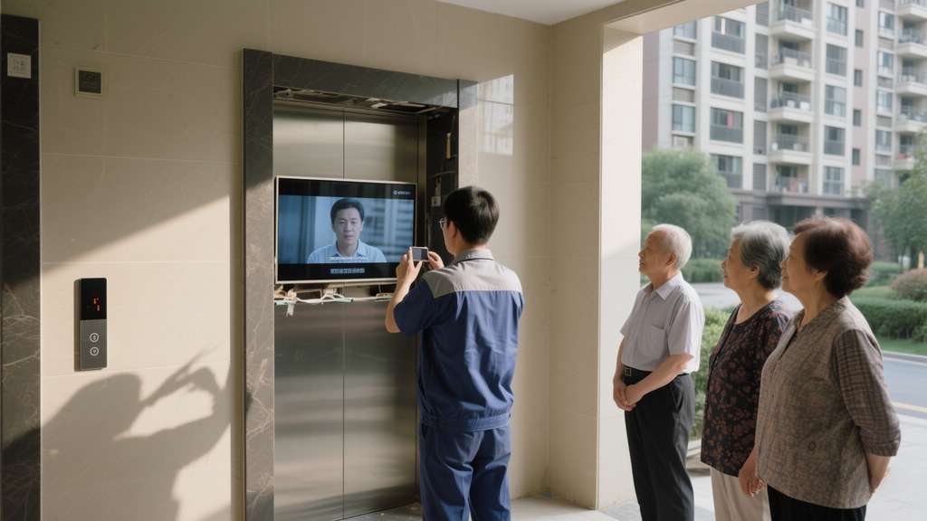 電梯多媒體屏幕視頻怎么更換